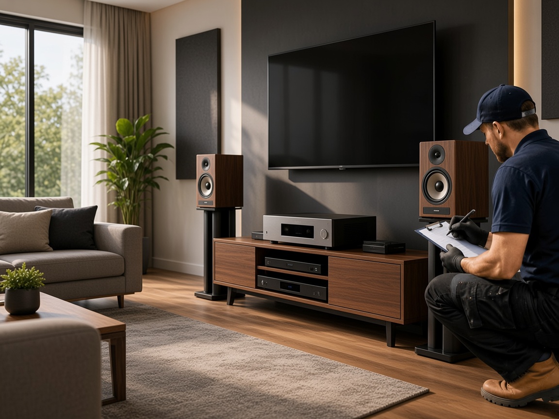 Home theatre amplifier and audio equipment set-up